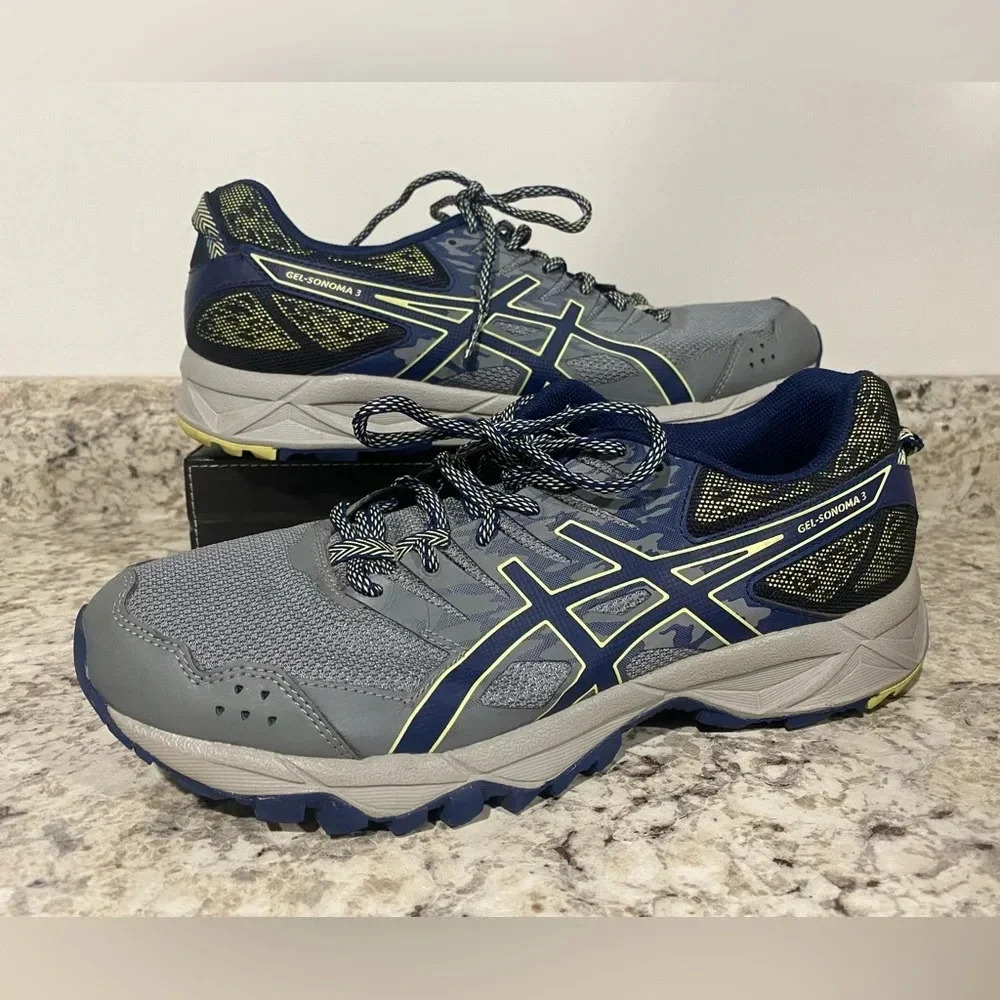 ASICS Women's Gel-Sonoma 3 Running Shoes Gray Blue Size 10.5